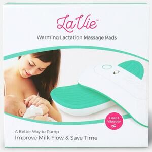 LaVie Warming Lactation Massage Pads - Breastfeeding Massager, Heat & Vibration